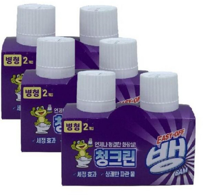 이지오프뱅 시크청크린 병형 변기세정제 2개입 3묶음