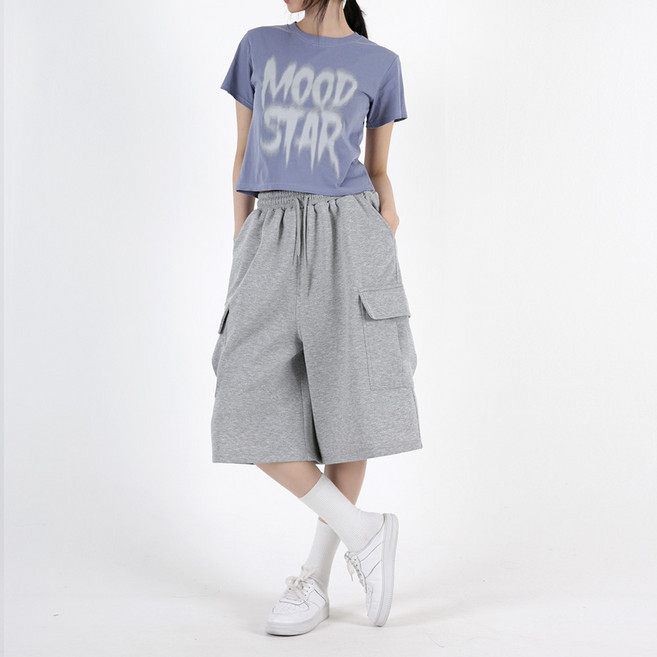 오버나인 여성 5부 7부 기장선택 버뮤다 카고 팬츠 반바지