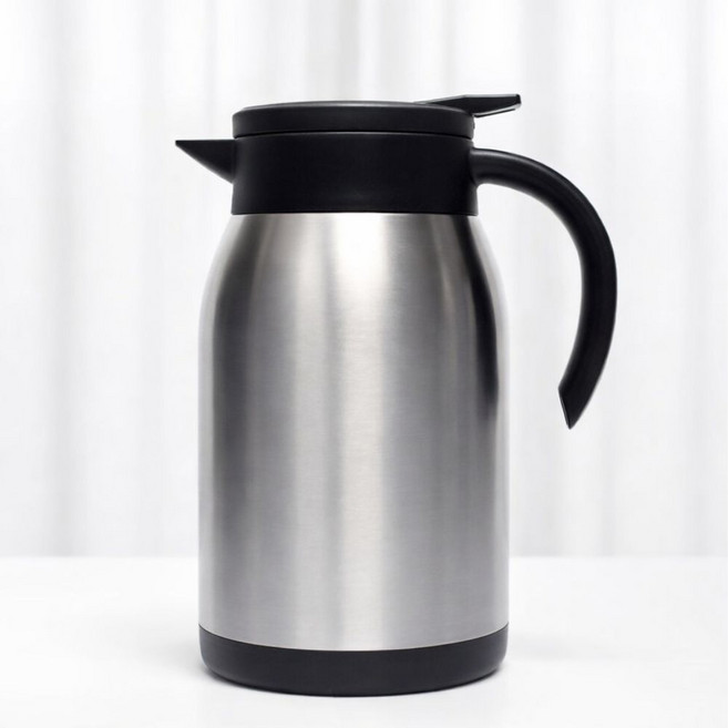 스텐 내부 304 진공 이중 보온 보냉 업소 손잡이 물병 물통, 1개, 1.5L, 샤틴