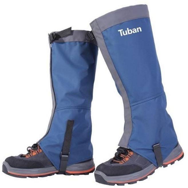 하이킹 등산 방수 스노우 다리 각반 안전 커버 스패츠 덮개 보호 예초 대 무릎 겨울산행 트레킹 군용각반 dew+5425YH, 블루M(T-0718)