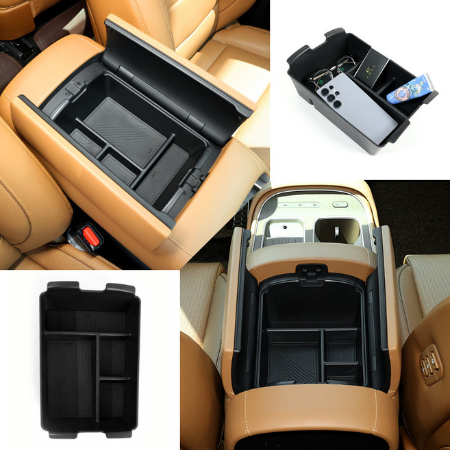 [그라피카] 디올뉴 팰리세이드 LX3 호환 콘솔트레이 수납 정리 스토리지 박스 자동차 용품, 1개