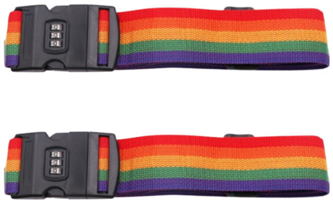 NOV- 캐리어 벨트 2개 터짐 방지 비밀번호 잠금 스트랩 밴드