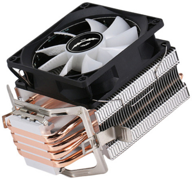 凱銓科技 CPU 散熱器 四銅管 RGB 塔扇 支援 Intel 2011 X79 X99, 1個, 四銅管塔扇 ( 無燈光 )