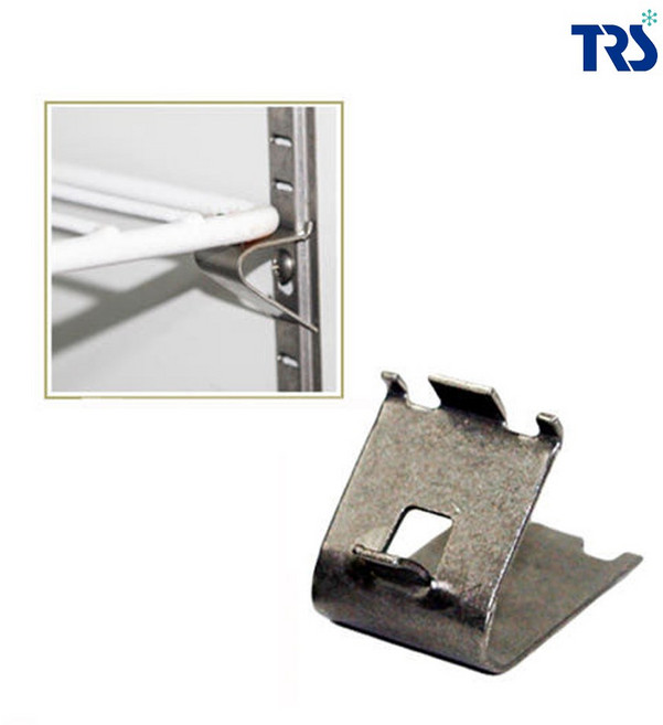 업소용 냉장고 선반고리 ㄱ자 클립, 10개, 실버