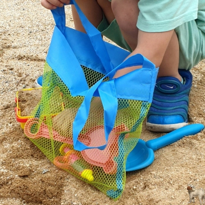 꿀이맘 모래놀이 장난감 네트가방 소형 장난감그물망