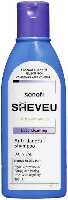 SHEVEU 사노피 딥 클렌징 안티 댄드러프 샴푸, 1개, 200ml