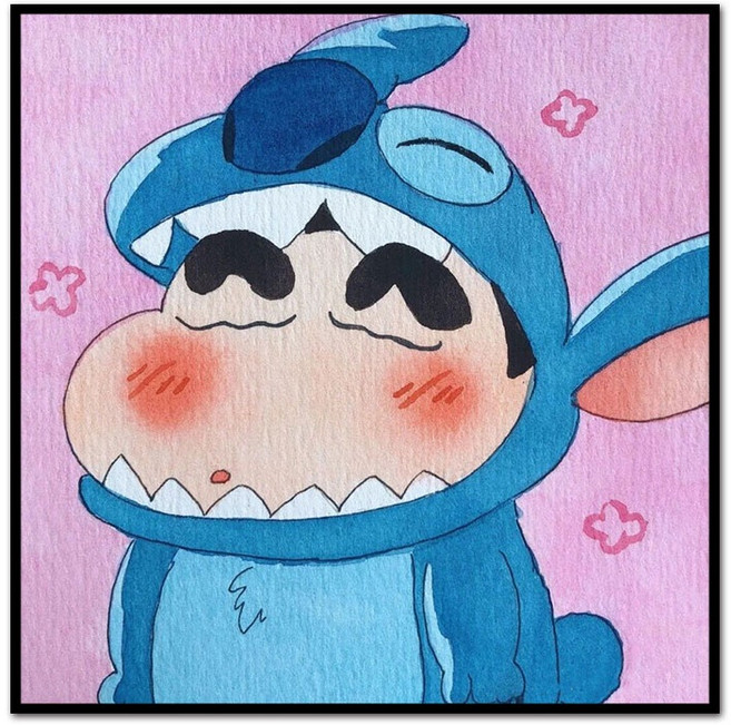 짱구 컬러링 북 명화 색칠 세트 유화 그리기 그림, 내부 프레임 +블랙액자, 40x40cm, 18.wz21575, 1개