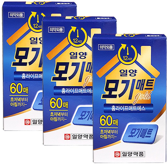 일양약품 일양 모기매트골드(60매입), 3박스