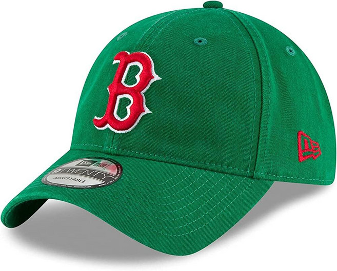 New Era MLB 카키 코어 클래식 9TWENTY 조절 가능한 모자 캡 프리 사이즈 Houston Astros. 158504, 보스턴 레드삭스 켈리 그린