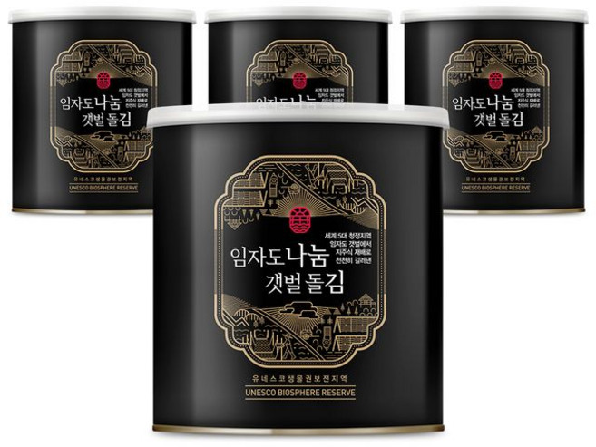임자도 나눔 갯벌 돌김 캔김, 30g, 4개