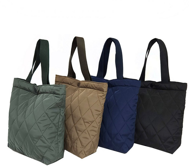 퀼팅 국산 손 가방 경량 누비 봄 가을 겨울 토트백 가벼운 편안한 데일리 에코백