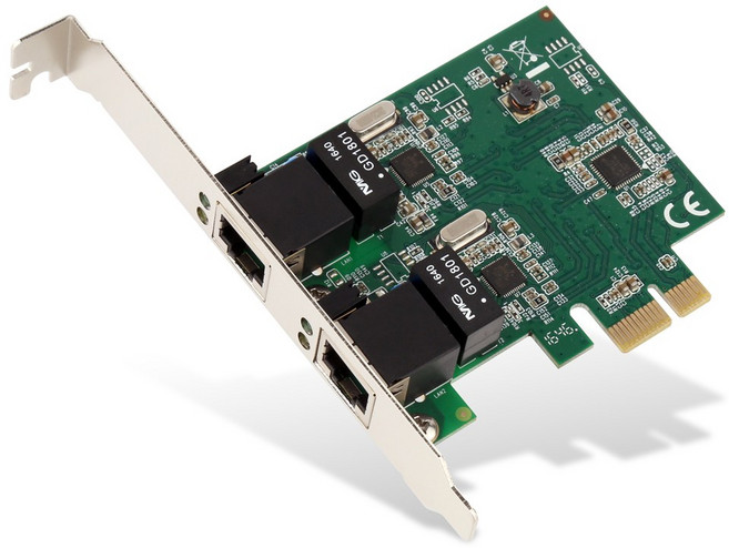 넥스트유 1G Dual Port Teaming PCI-Express Lan Card 데스크탑용, NEXT-3102D EX, 1개