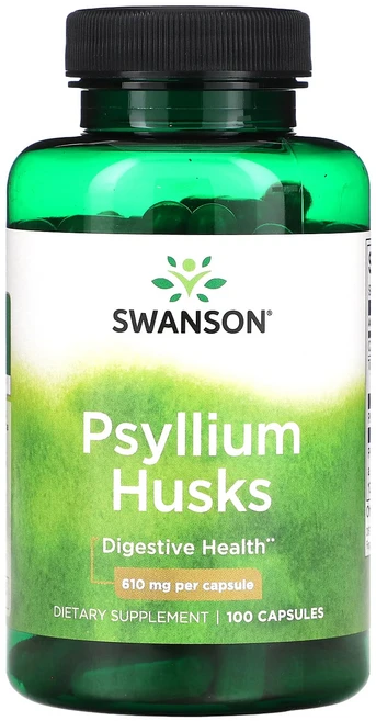 Swanson 차전자피 610mg 캡슐 100정, 1개 - 쿠팡