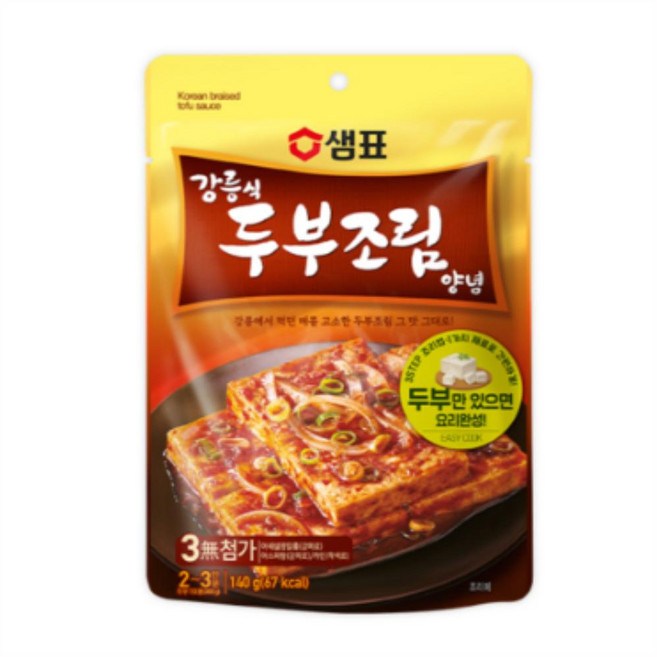 샘표 강릉식 두부조림 양념, 140g, 18개