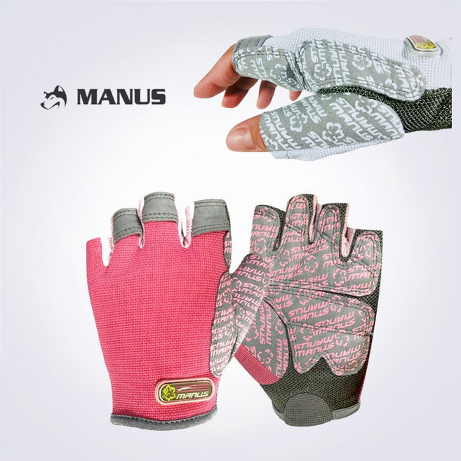 스포리지 명품 MANUS 손목보호 이중밴드 피트니스 프리미엄가죽 우먼장갑 (여성용 가격할인), 라이트핑크
