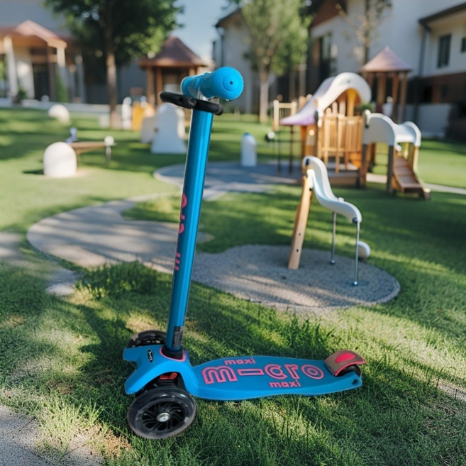 마이크로킥보드 맥시T 디럭스 LED, 아쿠아, 1개