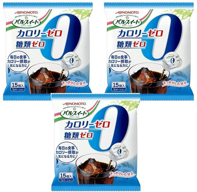 아지노모토 제로시럽 칼로리 펄스위트 제로 포션 커피시럽 15개 x 3봉