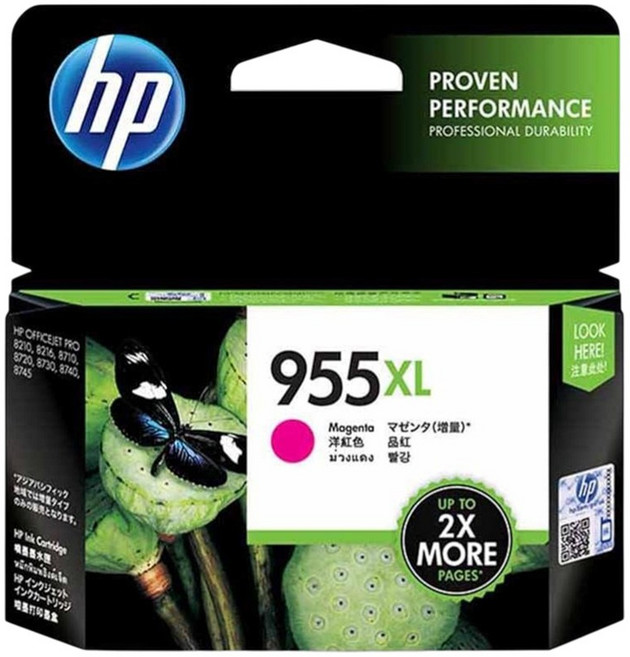 HP 955XL 高容量原廠墨水匣 L0S72AA L0S63AA L0S66AA L0S69A 黃色 專業列印品質, 1個