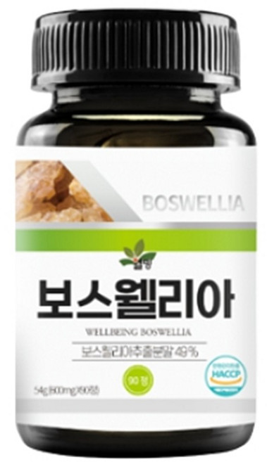 프리미엄 웰빙 보스웰리아 600mg 90정 원재료 100프로, 1개, 1정
