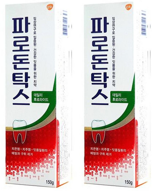 글락소) 파로돈탁스 150g x 2팩 잇몸을 위한 치약, 2개, 1개