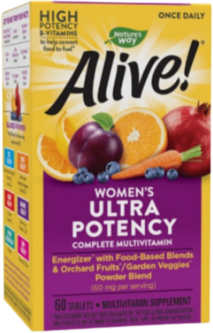 Nature's Way Alive 원스 데일리 여성용 종합비타민 60정, 1개