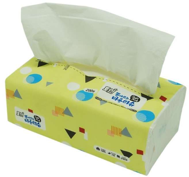 토미 뽑아쓰는 팝업티슈 2겹 200매 X 12개 미용티슈