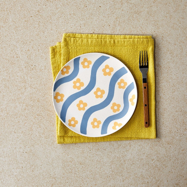 모던하우스 어텀드로잉 뱀부파이버 원형접시D20 PL0123068, 단품, 1개