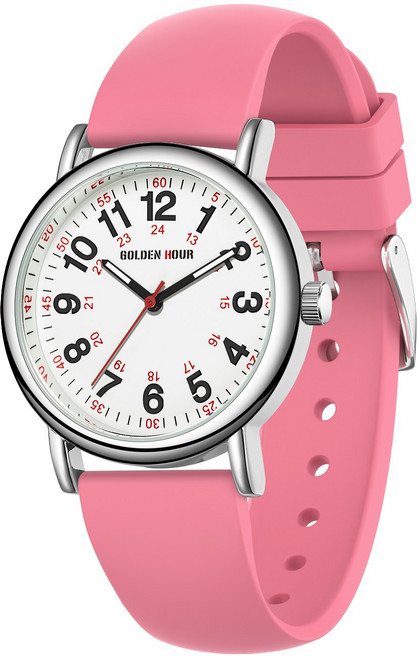 GOLDEN HOUR 간호사 의사 여성 남성 Luminous 시계를 위한 방수 간호사 시계 GH-1314