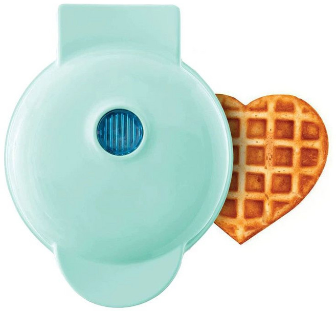 하트 모양 미니 와플기계 와플기 와플기계추천 와플팬 가정용와플 얇은와플, 7. 블루 하트형 유럽 규격 220V EU