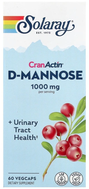 솔라레이 CranActin 함유 D-만노스 요도관 베지캡슐 60정, 1개 - 쿠팡