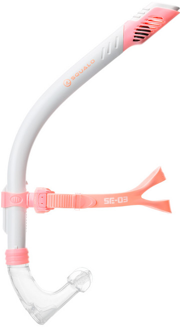 스쿠알로 센터스노클 SE-03, 화이트 + 핑크