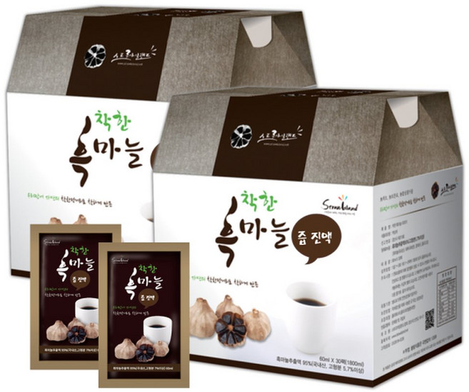 현직 한의사가 적극 추천하는 고농축 흑마늘즙 흑마늘액기스 60포 100% 국내산 의성 효소발효 흑마늘진액 통마늘, 60ml, 60개