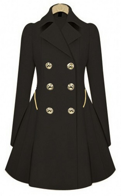 【歐美修身】風衣 女式風衣 春秋風衣 中長款風衣 通勤外套 外貿加大碼 雙排扣設計 垂墜感面料 職場休閒百搭