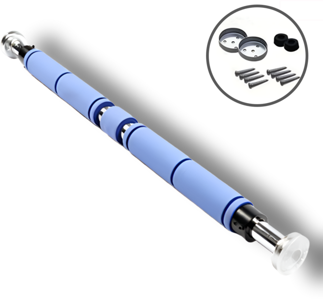 코치케이 가정용 키즈 아기 유아 어린이 매달리기 무타공 문틀 아기그네 턱걸이 철봉, 블루