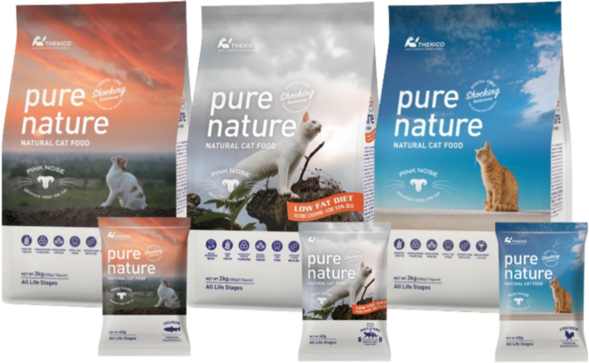 퓨어네이쳐 캣 치석제거 고양이 사료, 1개, 2kg, 연어+수분보충용 츄르+사료샘플
