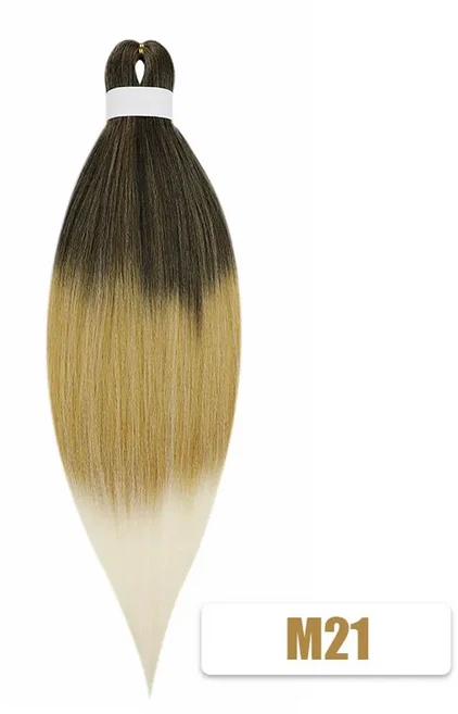 Kanekalon 26 인치 물 세트 Pre Stretched Jumbo Braiding Hair Box 트위스트 브레이드 여성용 합성 헤어, 01 26인치, 01 3 개/세트, 49 M21
