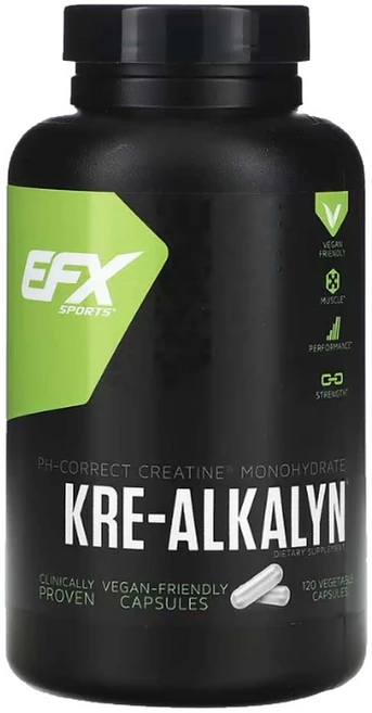 EFX Sports KreAlkalyn크리알카린 Creatine크레아틴120정, 1개 - 쿠팡