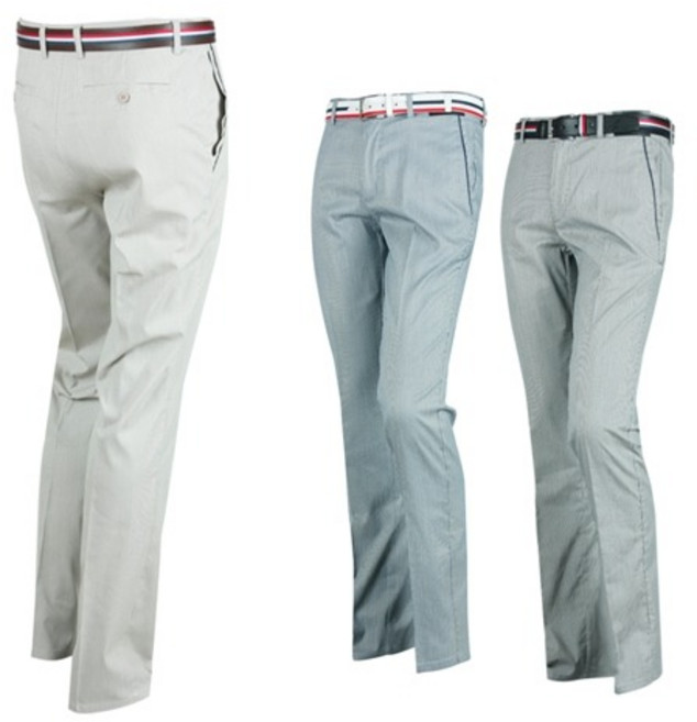 럭스골프 럭스골프 남성 잔체크 스판 골프바지 MS6S501