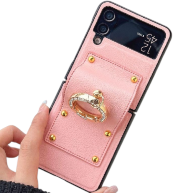 럭스폰 갤럭시 플립 가죽 힌지 ZFLIP 케이스