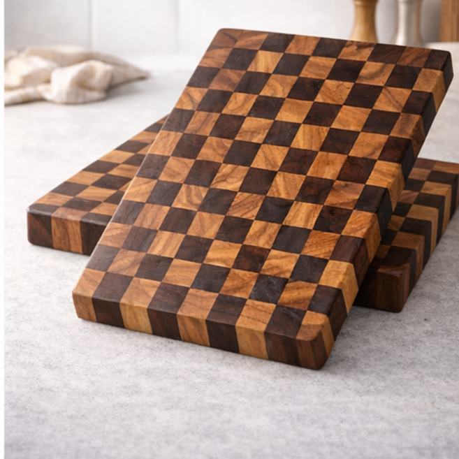 에스알비 엔드그레인 원목도마 캄포 월넛 주방도마, 1개, FREE