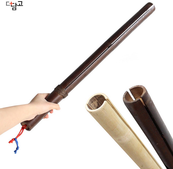 대나무 통죽비 1P ( 전통 훈육 죽비 훈계 지휘봉 안마죽봉 목 어깨 마사지 휴대용 나무 안마기 효도 선물 ), 브라운 1P, 1개
