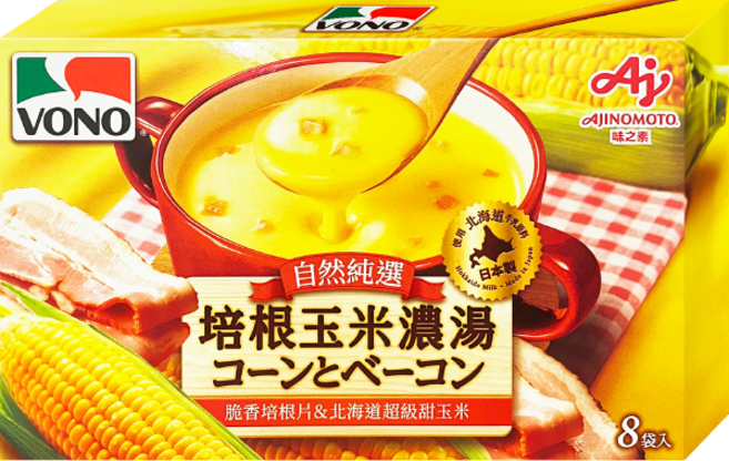 VONO 培根玉米濃湯, 1個, VONO培根玉米濃湯19.4g×1包