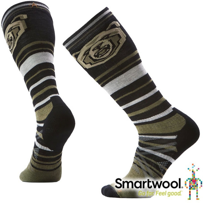 Smartwool 咆哮灰熊印花滑雪高筒襪, 1個