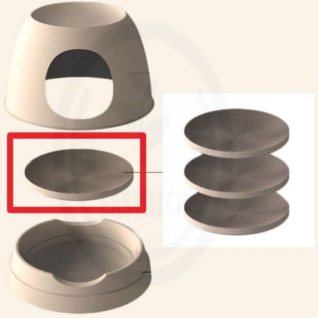 포근한잡화점 종이방석 스크래쳐 리필용 3p 펫하우스 고양이종이집, one, 1개