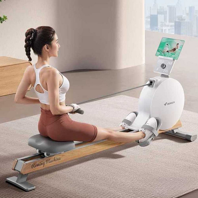 로잉머신 저소음 아파트 가정용 다이어트 홈트 조정 기구, 상세페이지 참고, 7. Q3 자가발전 원목 업그레이드(57kg)