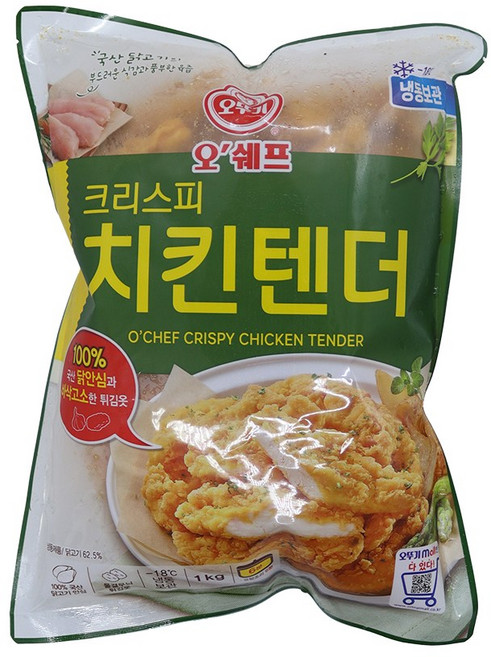 오쉐프 크리스피 치킨텐더, 1kg, 10개