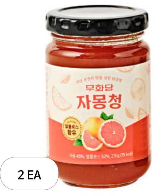 무화당 자몽청, 235g, 1개입, 2개