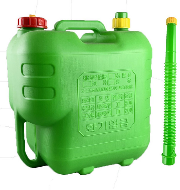 형창플라스틱 석유통 20L 색상 4종, 선택1 가방자바라 20L (녹색), 1개