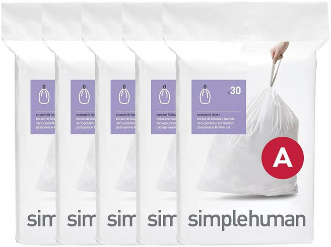 Simplehuman심플휴먼 코드 A 쓰레기 봉투 4.5 리터 150매