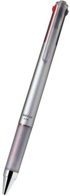 파이롯트 쥬스업3 3색 볼펜 0.4mm, 실버, 1개